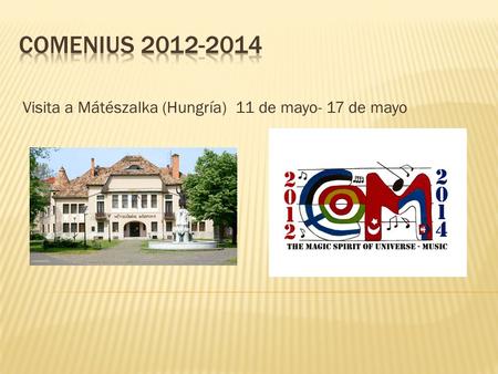 Visita a Mátészalka (Hungría) 11 de mayo- 17 de mayo.