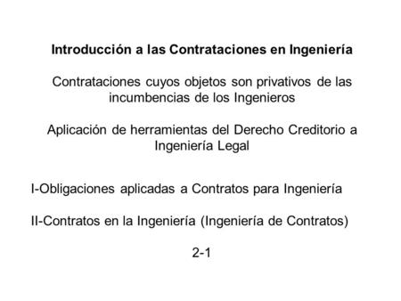 Introducción a las Contrataciones en Ingeniería