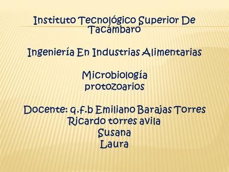 Instituto Tecnológico Superior De Tacámbaro