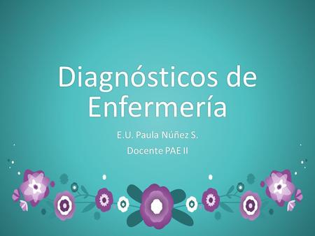 Diagnósticos de Enfermería
