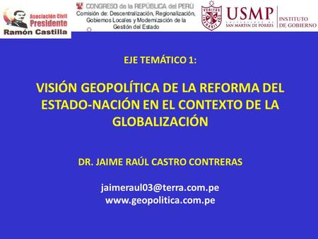 DR. JAIME RAÚL CASTRO CONTRERAS