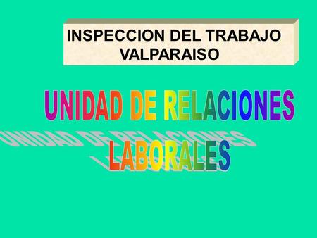 INSPECCION DEL TRABAJO