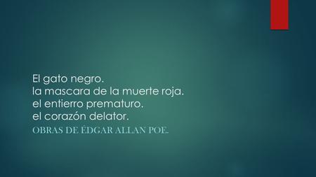 Obras de Édgar Allan poe.