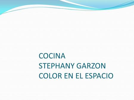 COCINA STEPHANY GARZON COLOR EN EL ESPACIO