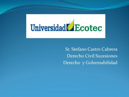 Sr. Stefano Castro Cabrera