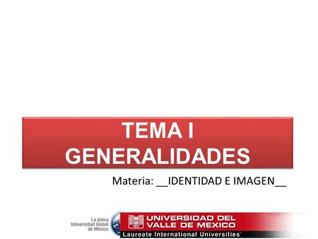 Materia: __IDENTIDAD E IMAGEN__