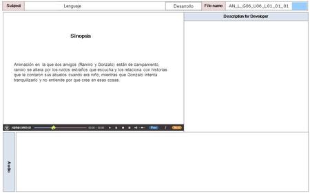 Description for Developer Audio SubjectLO File name Sinopsis Animación en la que dos amigos (Ramiro y Gonzalo) están de campamento, ramiro se altera por.
