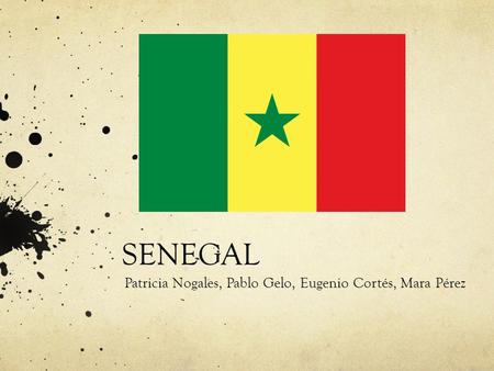 SENEGAL Patricia Nogales, Pablo Gelo, Eugenio Cortés, Mara Pérez.