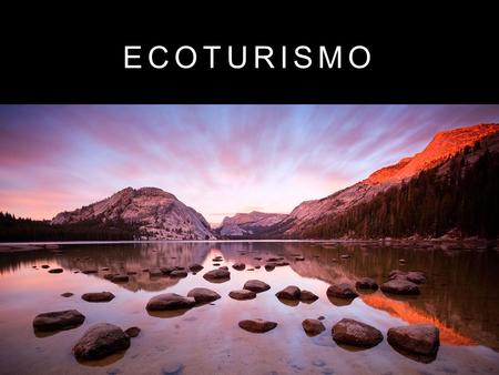 Ecoturismo.