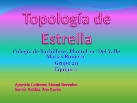 La topología en estrella tiene un nodo central desde el que se irradian todos los enlaces hacia los demás nodos. Por el nodo central, generalmente ocupado.