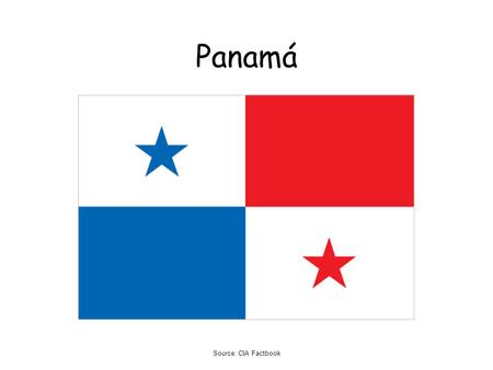 Panamá Source: CIA Factbook.
