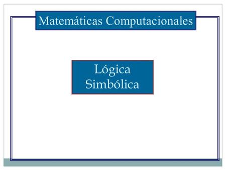 Matemáticas Computacionales