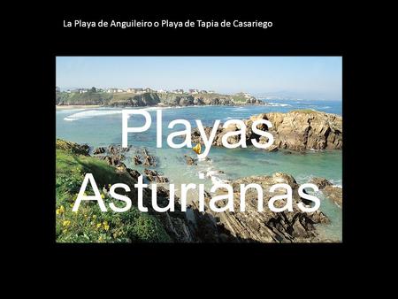Playas Asturianas La Playa de Anguileiro o Playa de Tapia de Casariego.