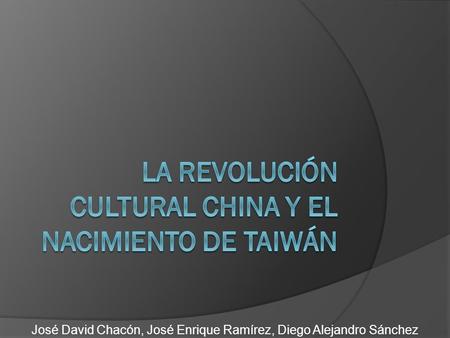 La revolución cultural China y el nacimiento de Taiwán