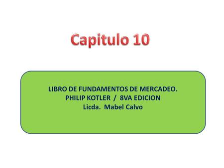 LIBRO DE FUNDAMENTOS DE MERCADEO. PHILIP KOTLER / 8VA EDICION