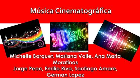 Por música cinematográfica se entiende toda música compuesta para una película. Podría pensarse en un primer momento que no hay ninguna diferencia entre.