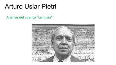 Análisis del cuento “La lluvia”