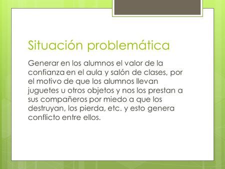 Situación problemática