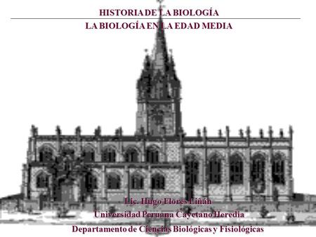 HISTORIA DE LA BIOLOGÍA
