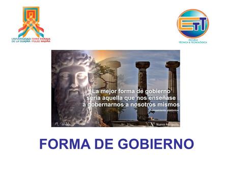 FORMA DE GOBIERNO.
