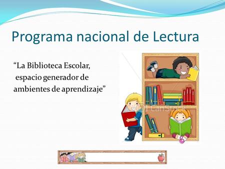 Programa nacional de Lectura