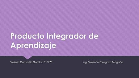 Producto Integrador de Aprendizaje
