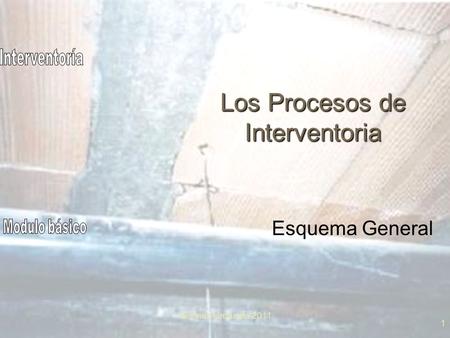 Los Procesos de Interventoria