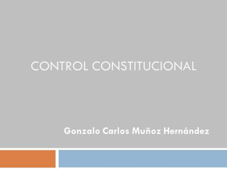 Control constitucional