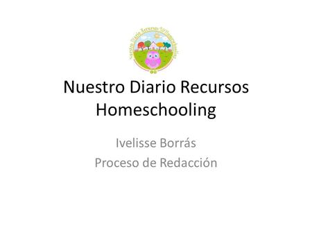 Nuestro Diario Recursos Homeschooling