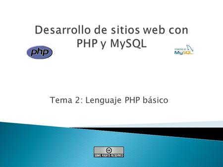 Desarrollo de sitios web con PHP y MySQL