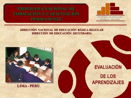 PROGRAMA NACIONAL DE FORMACIÓN Y CAPACITACIÓN PERMANENTE