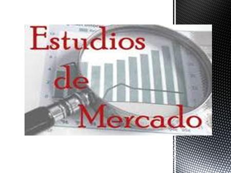 Estudio de Mercado.