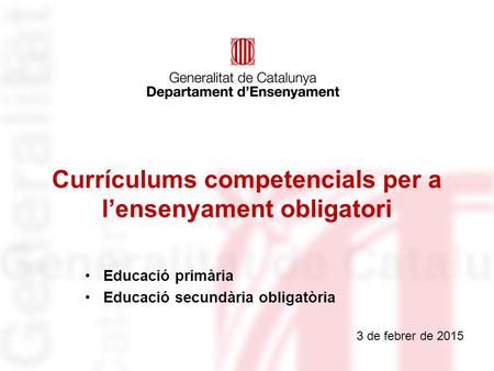 Currículums competencials per a l’ensenyament obligatori