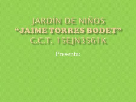Presenta:. Reforestando en nuestra comunidad  El presente proyecto, tiene como finalidad diseñar el cambio en toda la comunidad escolar en pro de un.