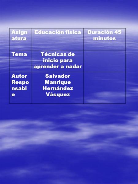 Técnicas de inicio para aprender a nadar