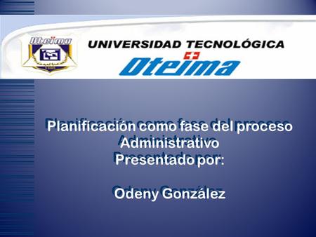 Planificación como fase del proceso Administrativo