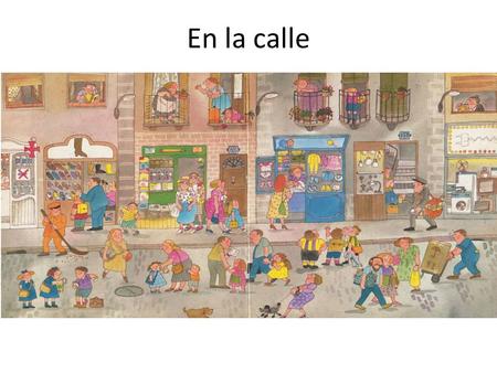 En la calle.