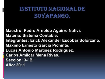 Instituto Nacional de Soyapango.