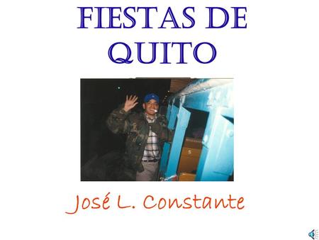 Fiestas de Quito José L. Constante.