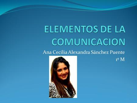 ELEMENTOS DE LA COMUNICACION