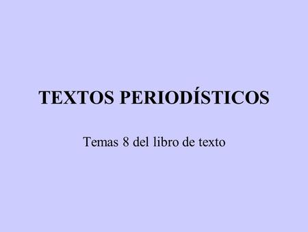 Temas 8 del libro de texto