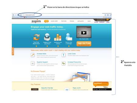 1° Poner en la barra de direcciones la que se indica 2° Aparece esta Pantalla.
