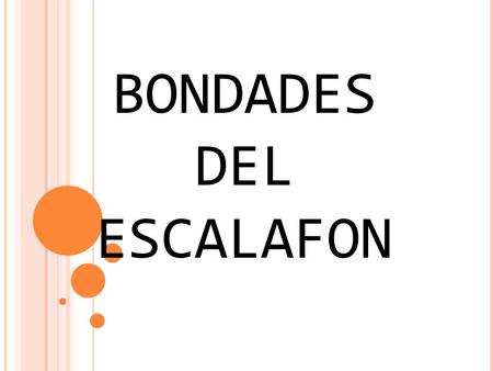 BONDADES DEL ESCALAFON Arturo Tovar, oficina Escalafón.