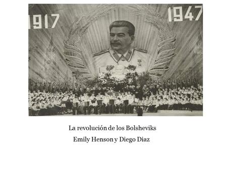 La revolución de los Bolsheviks
