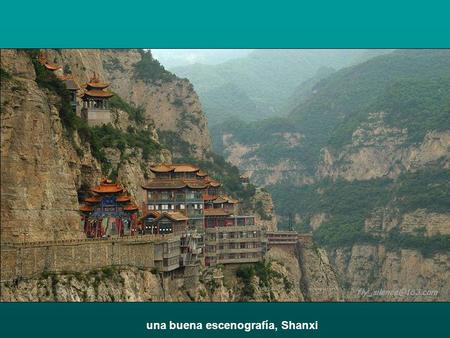 una buena escenografía, Shanxi Shengjing Mianshan.