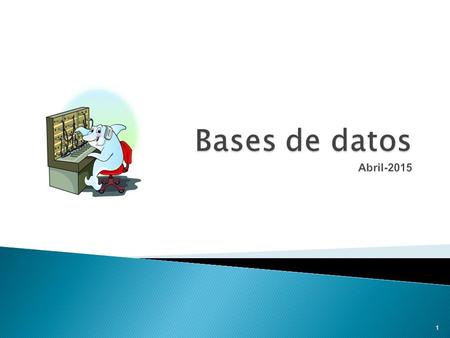 1. Es un conjunto de información estructurada relativa a un tema determinado (el sistema de ventas de una fábrica, una agenda de contactos, los empleados.