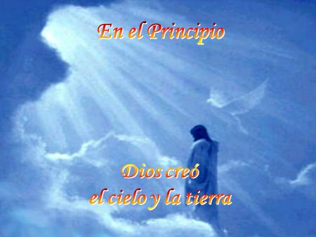 pero el Espíritu de Dios aleteaba sobre las aguas La tierra era caótica y desierta y las tinieblas llenaban el abismo FIAT LUX ! Y Dios dijo: “¡Hágase.