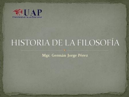 Mgr. Germán Jorge Pérez. Mito: Relato alegórico (fantasía basada en la realidad) para explicar hechos sorprendentes. Ejemplo: La Quebrada del Diablo: