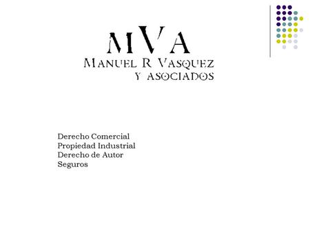 Derecho Comercial Propiedad Industrial Derecho de Autor Seguros.