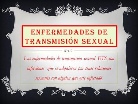 Enfermedades de transmisión sexual